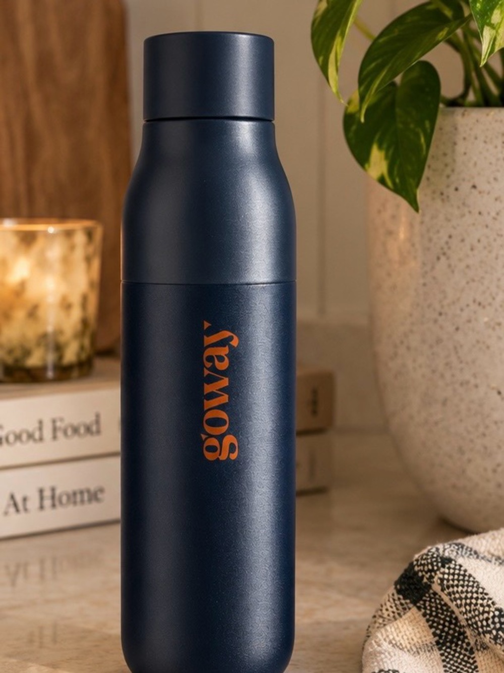New LARQ Bottle PureVis 500mL 17oz Monaco Blue UV Self Cleaning Water Bottle